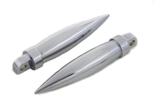 Load image into Gallery viewer, Chrome Long Torpedo Style Footpeg Set