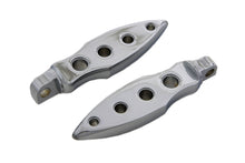 Load image into Gallery viewer, Chrome Dagger Drilled Footpeg Set