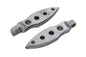 Chrome Dagger Drilled Footpeg Set