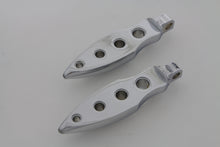 Load image into Gallery viewer, Chrome Dagger Drilled Footpeg Set