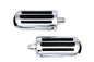 Chrome Footpeg Set with Heel Rest