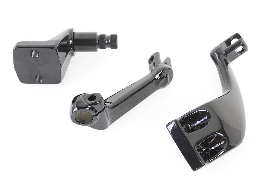 Black Driver Replica Footpeg Mount Set