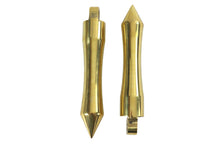 Load image into Gallery viewer, Solid Brass Pirate Spike Footpeg Set