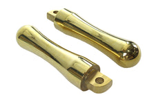 Load image into Gallery viewer, Brass Contour Footpeg Set