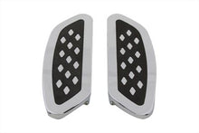 Load image into Gallery viewer, Driver Footboard Set Chrome with Diamond Design