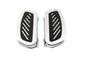Driver Footboard Set Chrome Streamliner Design