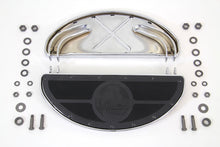 Load image into Gallery viewer, World's Fair Style Half Moon Footboard Set Chrome