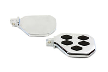 Load image into Gallery viewer, Chrome Mini Footboard Set with Diamond Design
