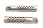 Billet Shooter Style Footpeg Set Nickel Plated