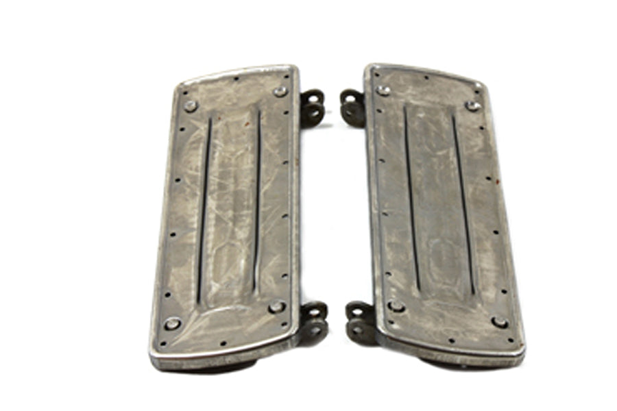 Driver Square Style Footboard Set with Raw Finish