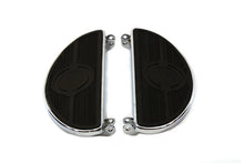 Load image into Gallery viewer, Half Moon Footboard Set Chrome