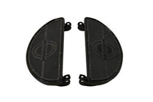 Load image into Gallery viewer, Replica Driver Gloss Black Footboard Set with Logo
