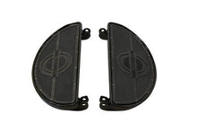 Load image into Gallery viewer, Replica Driver Gloss Black Footboard Set with Logo