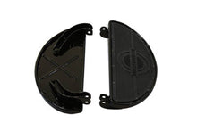 Load image into Gallery viewer, Replica Driver Gloss Black Footboard Set with Logo