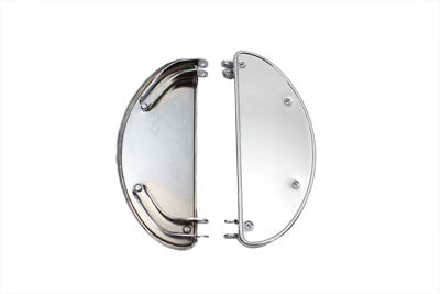 Half Moon Footboard Set Chrome