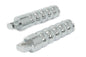 Chrome Hourglass Style Footpeg Set