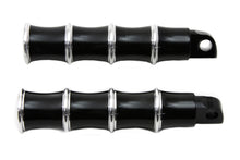 Load image into Gallery viewer, Black Tribal Style Footpeg Set