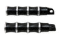 Black Tribal Style Footpeg Set