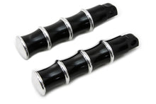Load image into Gallery viewer, Black Tribal Style Footpeg Set