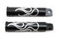 Black Flame Style Footpeg Set