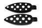 Black Teardrop Style Footpeg Set