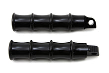Load image into Gallery viewer, Black Tribal Style Footpeg Set