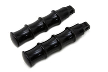 Load image into Gallery viewer, Black Tribal Style Footpeg Set
