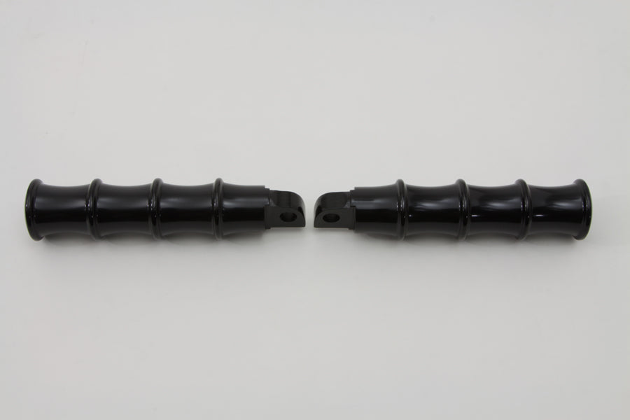 Black Tribal Style Footpeg Set