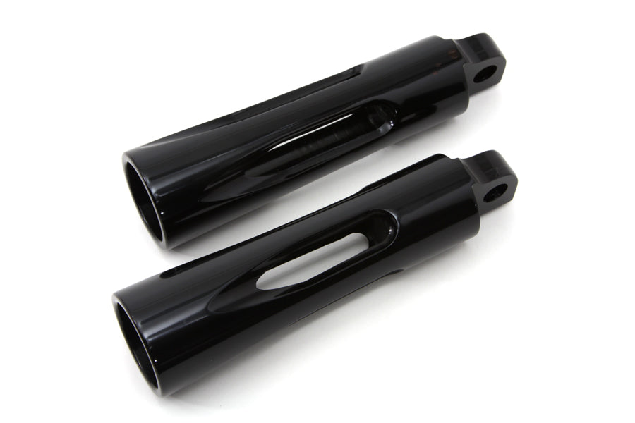 Black Milled Style Footpeg Set