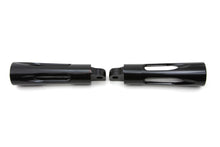 Load image into Gallery viewer, Black Milled Style Footpeg Set