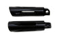 Black Milled Style Slasher Footpeg Set