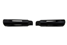Load image into Gallery viewer, Black Milled Style Slasher Footpeg Set