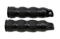 Black Three Band Style Footpeg Set
