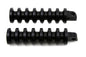 Black Grooved Footpeg Set