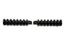 Load image into Gallery viewer, Black Grooved Footpeg Set
