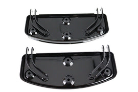 Black V-Twin D-Driver footboard set for motorcycle, featuring durable footpegs and a sleek design for comfortable riding.