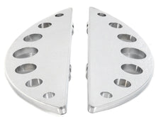 Load image into Gallery viewer, Driver Chrome Half Moon Footboard Set