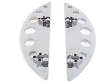 Load image into Gallery viewer, Driver Chrome Half Moon Footboard Set