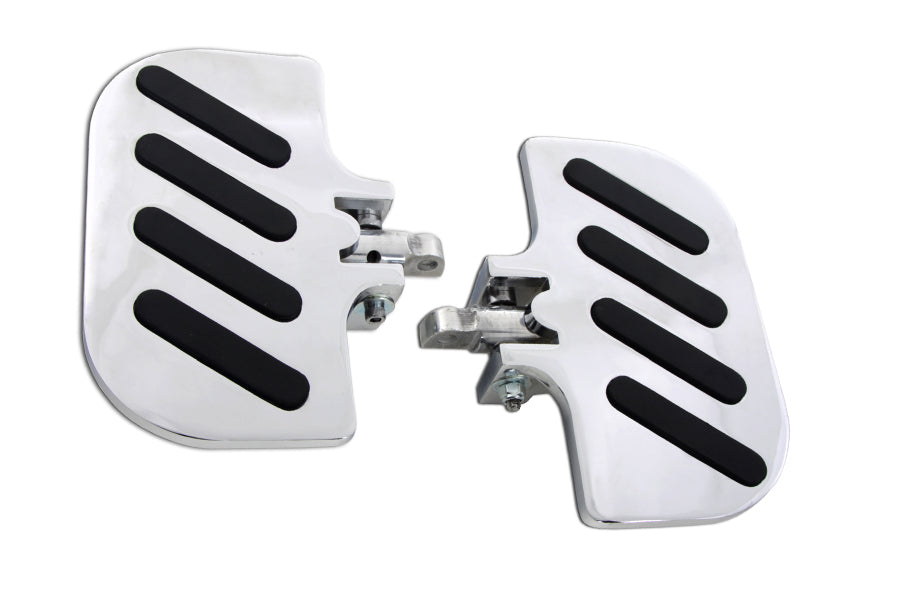 Chrome Slot Inverted Passenger Footboard Set