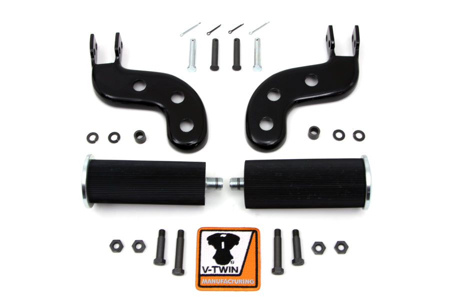 Buddy Seat Footpeg Set Black