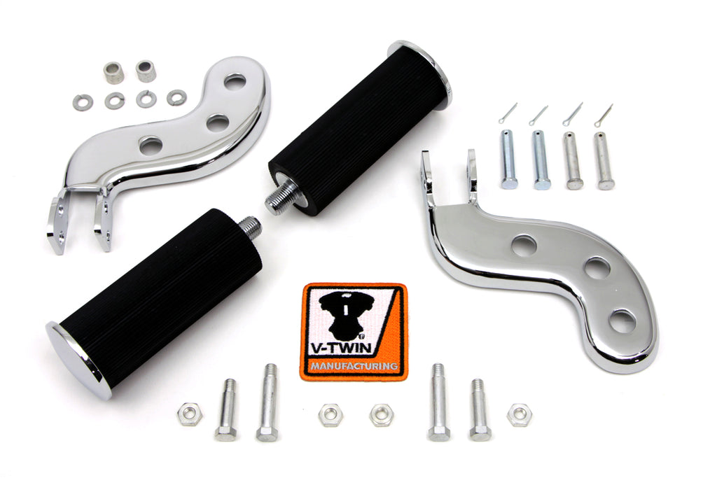 Buddy Seat Footpeg Set Chrome