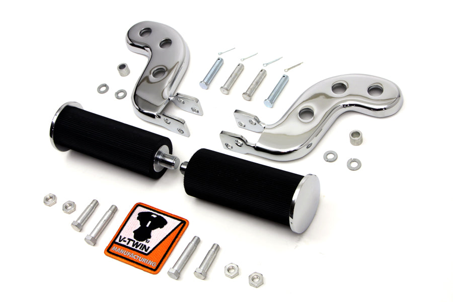 Buddy Seat Footpeg Set Chrome