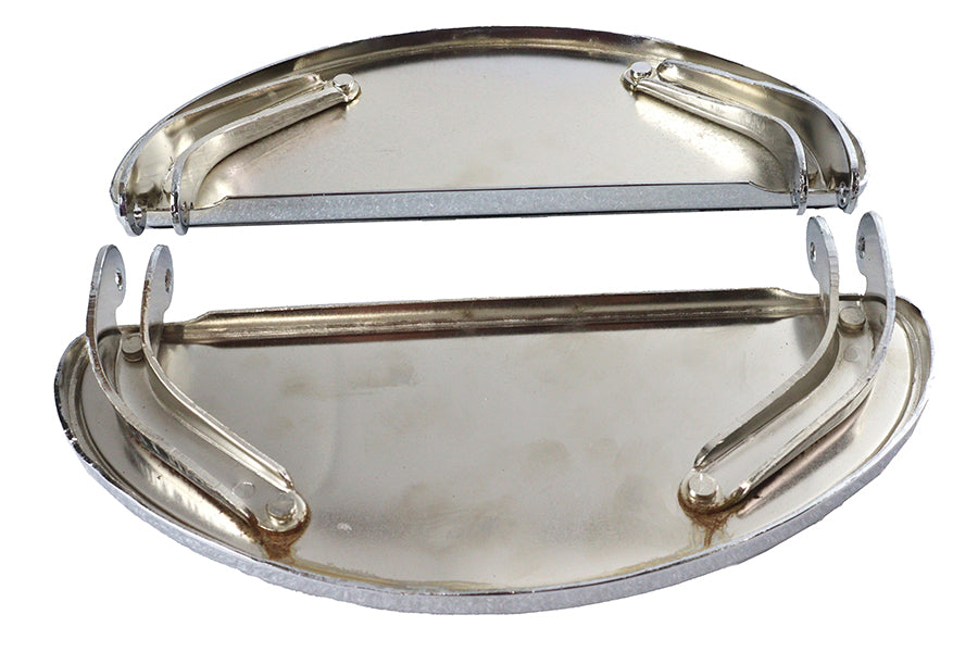 Driver 'D' Shape Footboard Set Chrome
