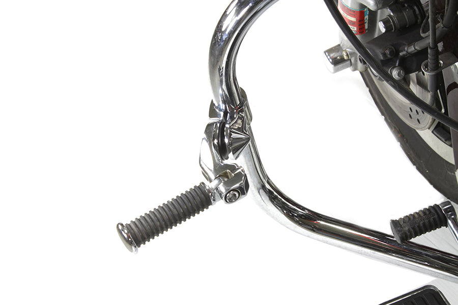 Short Angled Footpeg Mount Kit Chrome
