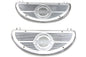 Half Moon Footboard Set Chrome