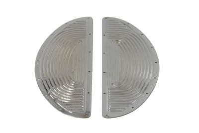 Chrome Half Moon Footboard Mat Set