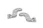 Chrome Buddy Seat Footpeg Bracket Set