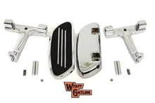 Load image into Gallery viewer, Wyatt Gatling Chrome Passenger Footboard Kit