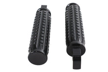 Load image into Gallery viewer, Black Grained Style Footpeg Set