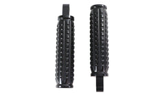 Load image into Gallery viewer, Black Grained Style Footpeg Set